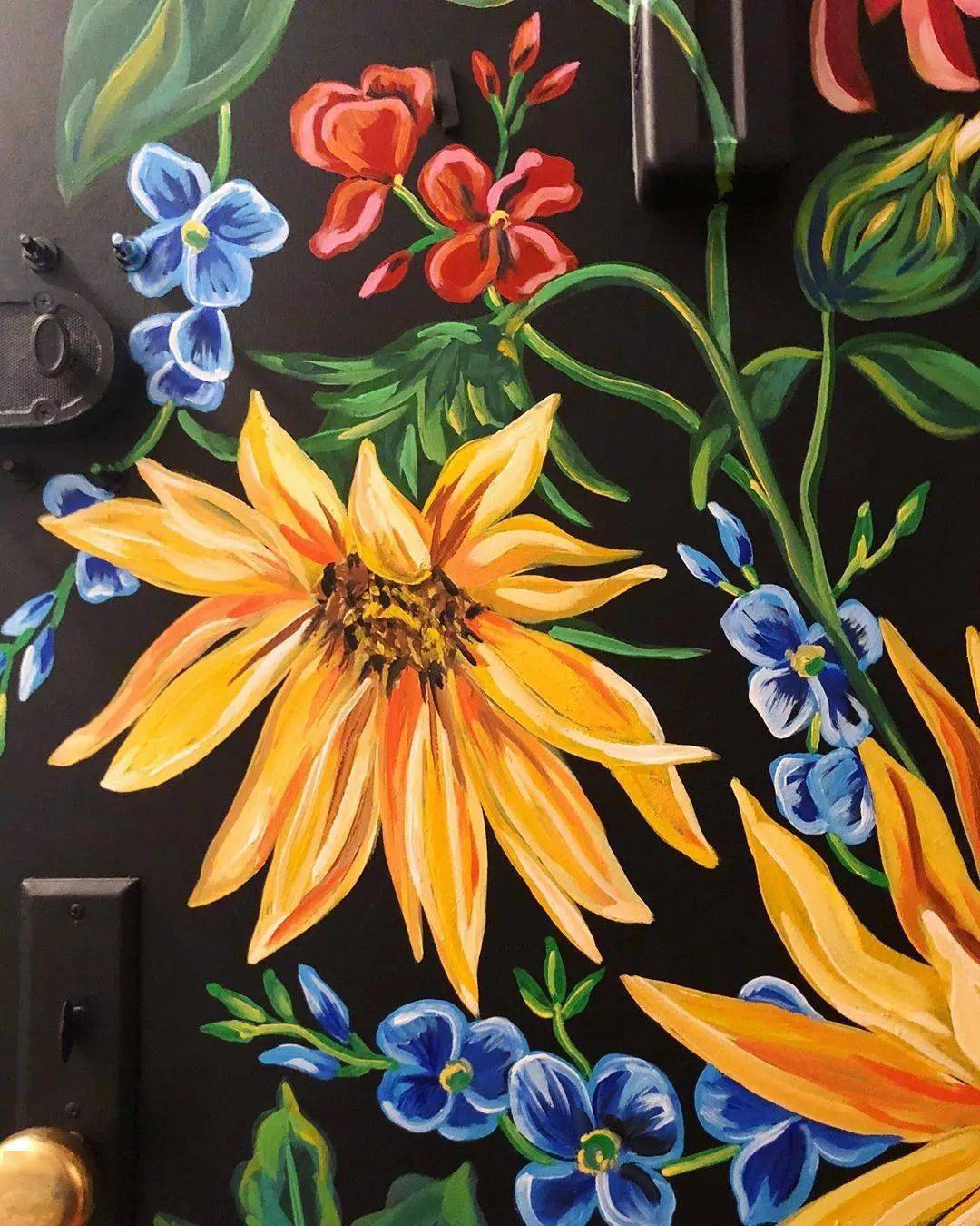 爱死这种手绘墙了,效果太美美到邻居羡慕嫉妒,网友:抢墙纸生意啊