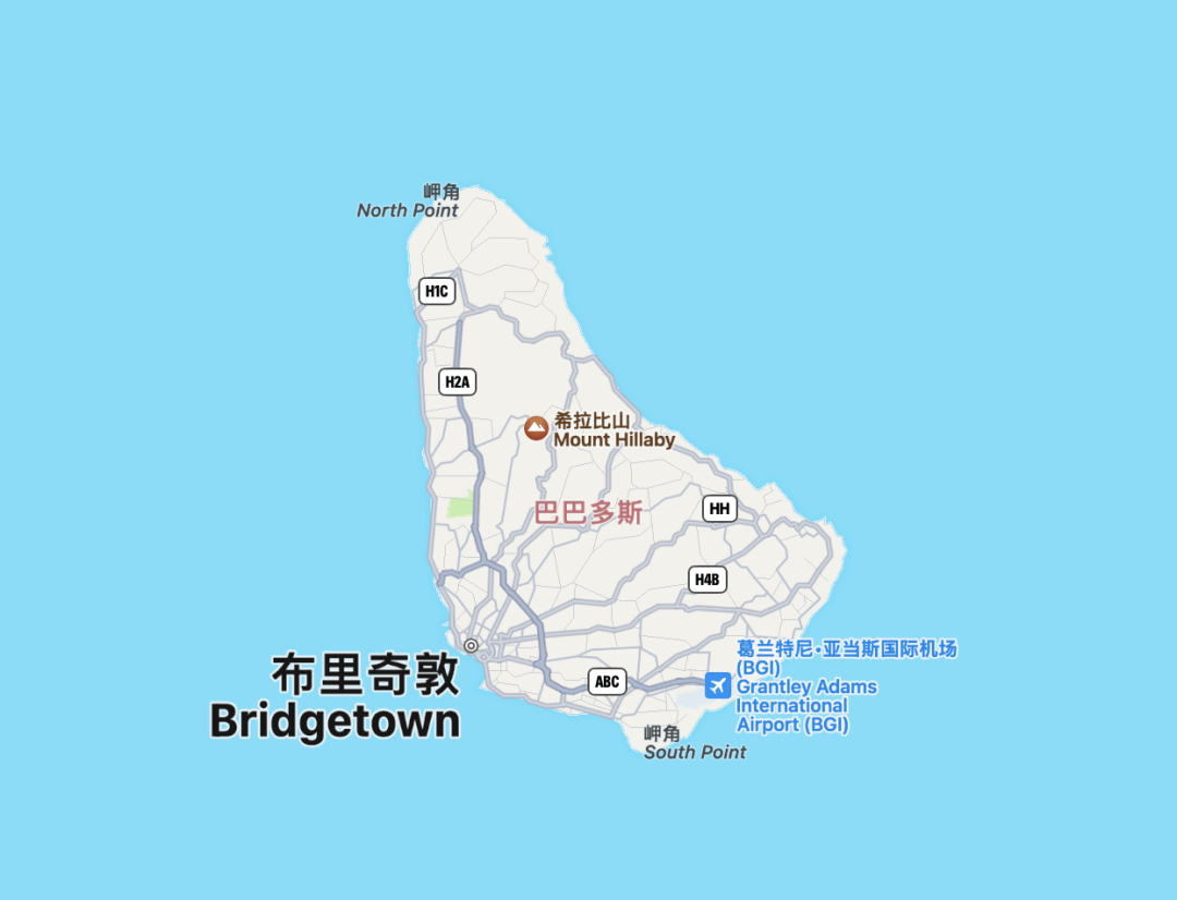 巴巴多斯1627年沦为殖民地,是英国最古老的殖民地之一,该国制糖业和