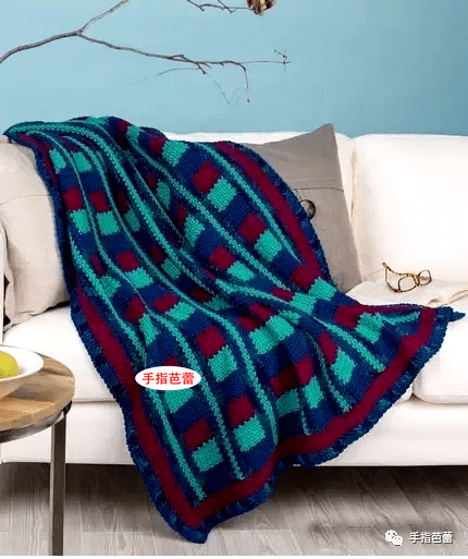 手工钩织的毯子一漂亮又温暖