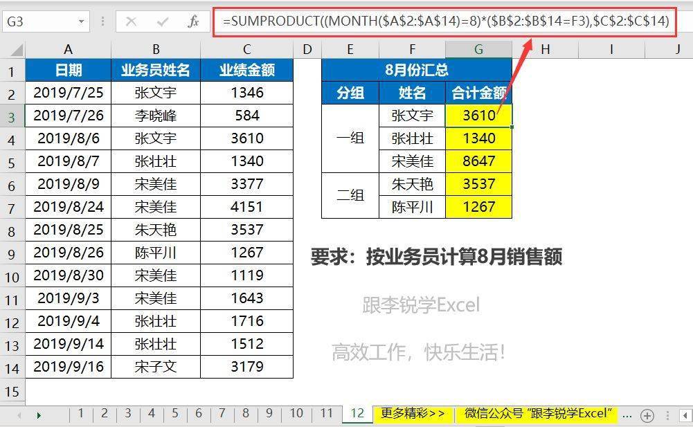 工作常用電子表格excel經典公式大全