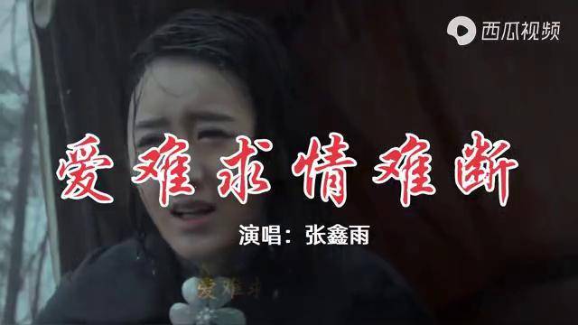 张鑫雨伤感dj爱难求情难断爱到尽头说再见相爱多年只剩抱歉