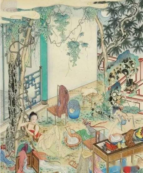 《金瓶梅秘戏图》是胡也佛人物画的巅峰之作1943年作为伊人憔悴镜心春