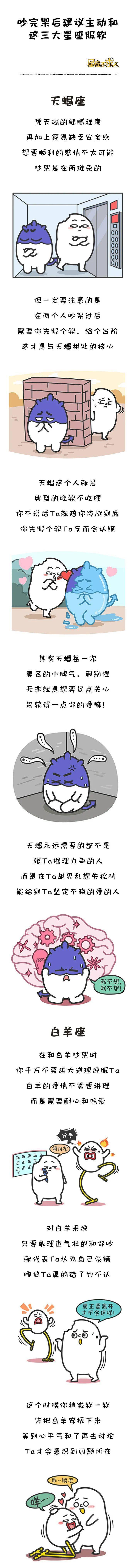 关键字|吵完架后，建议主动和这三大星座服软！