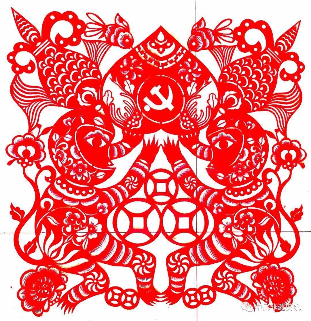 【非遗剪纸传承】陕西延安王红梅剪纸小品赏析_洛川县_刺绣_民间