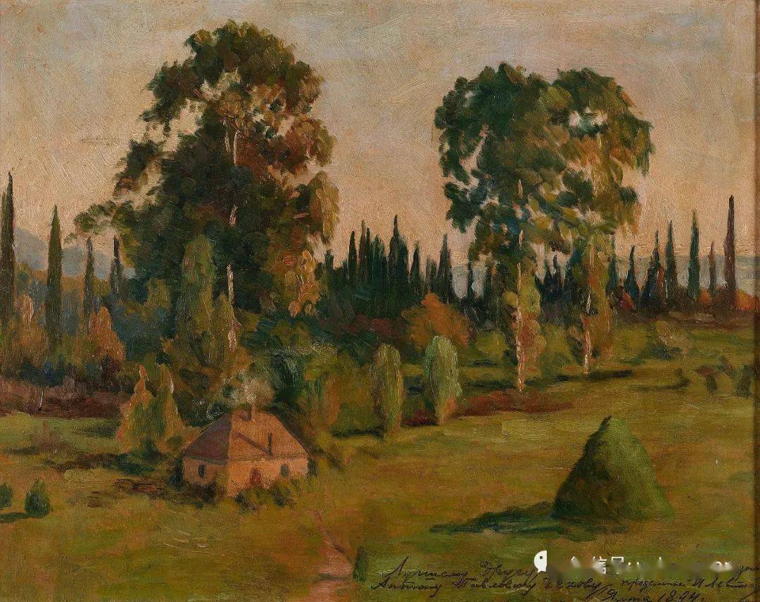 列维坦的作品极富诗意,深刻而真实地表现了俄罗斯大自然的特点与多