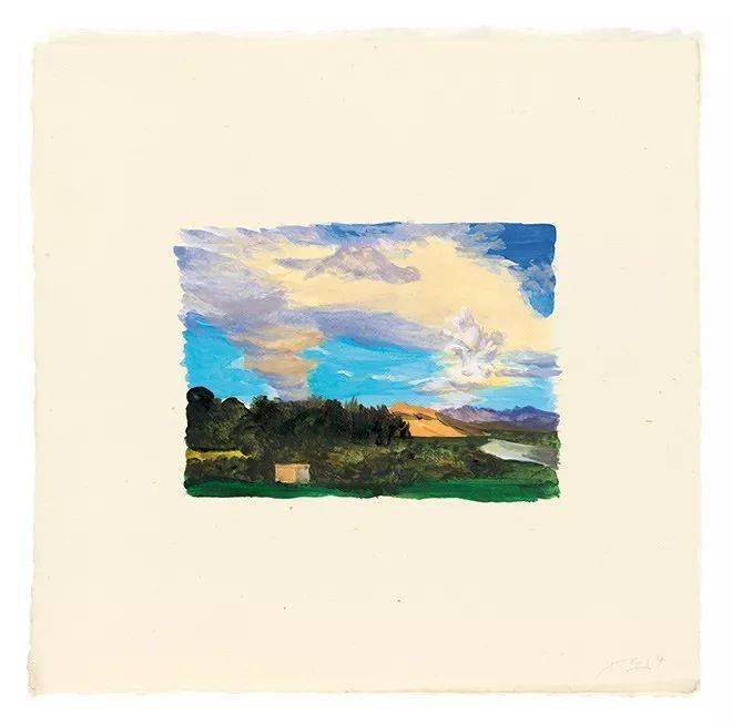 刘小东纸上水彩版画作品