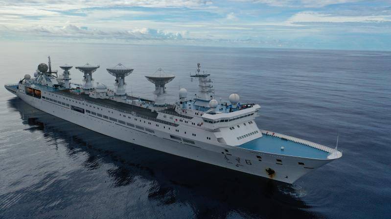 航天测控船远望6号今天顺利停靠母港全年任务满堂红