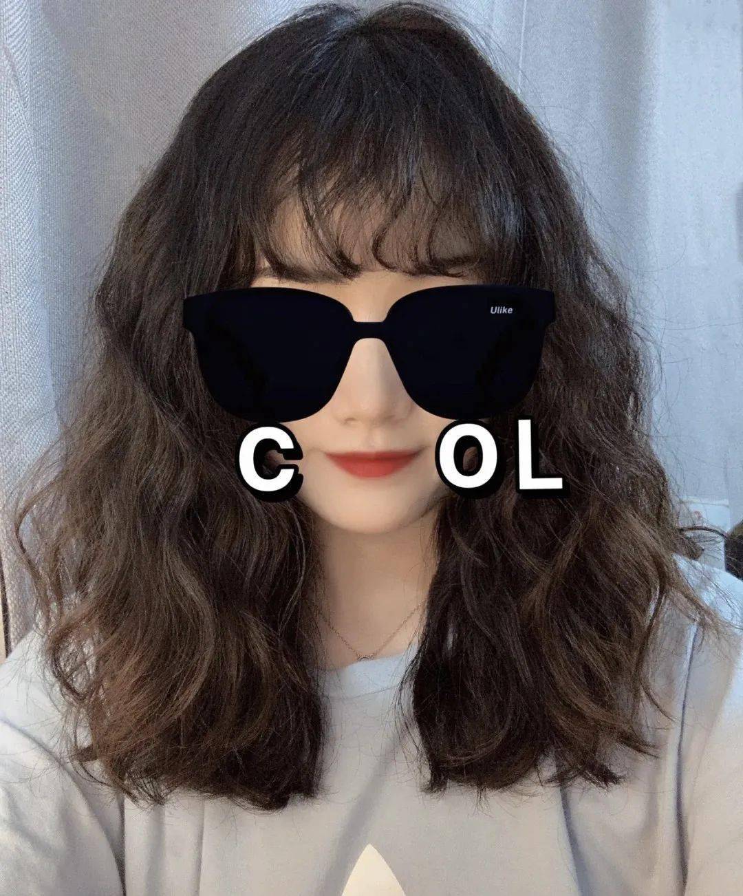 轻复古法式卷刘海