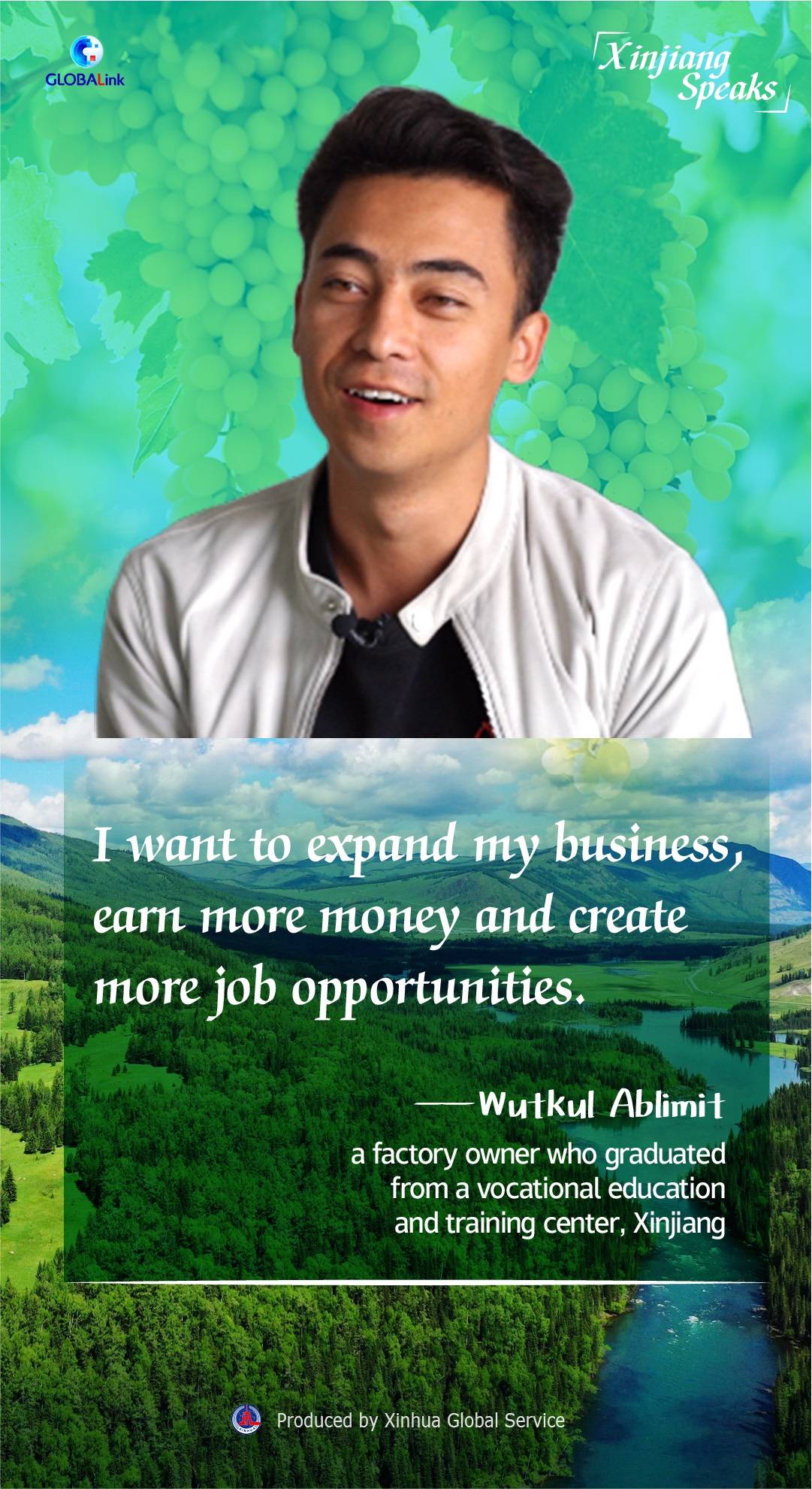 WutkulXinjiang Speaks: Vocational center brings new dawn for young Uygur man