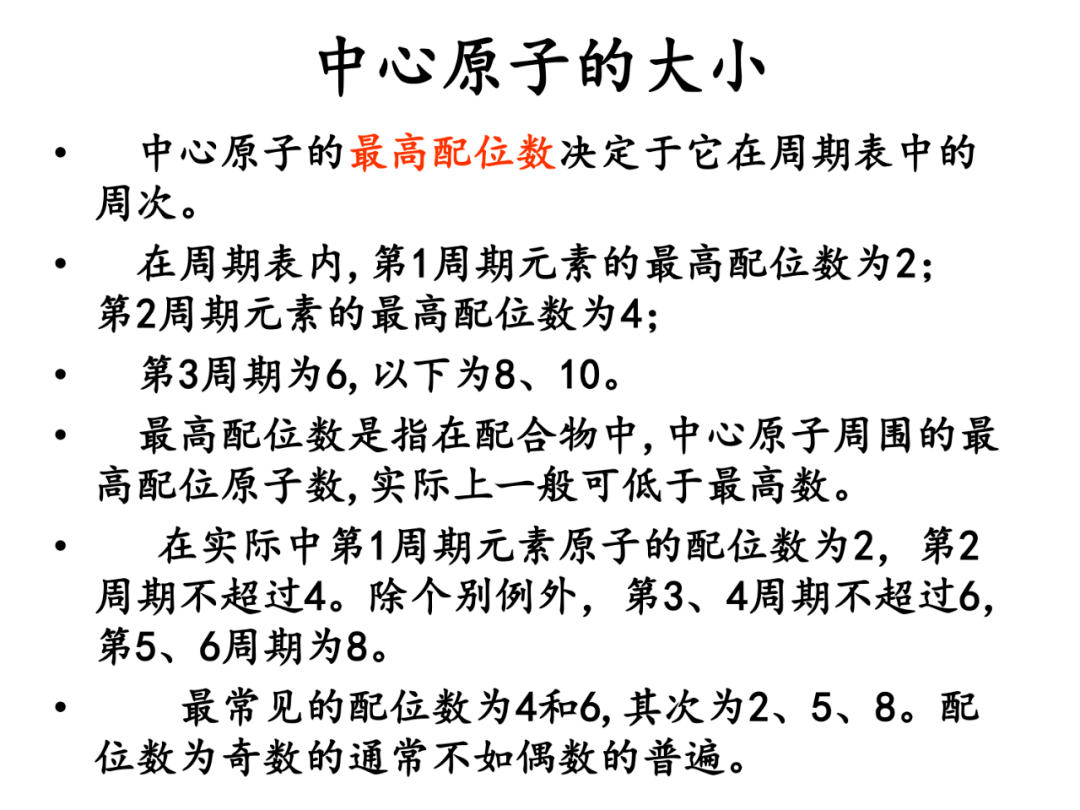 各类晶体配位数计算图总结