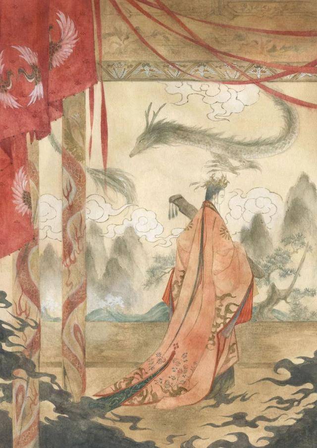 她是自由插画师辰露，出版个人画集《十六夜诗》_作品_同人_细节