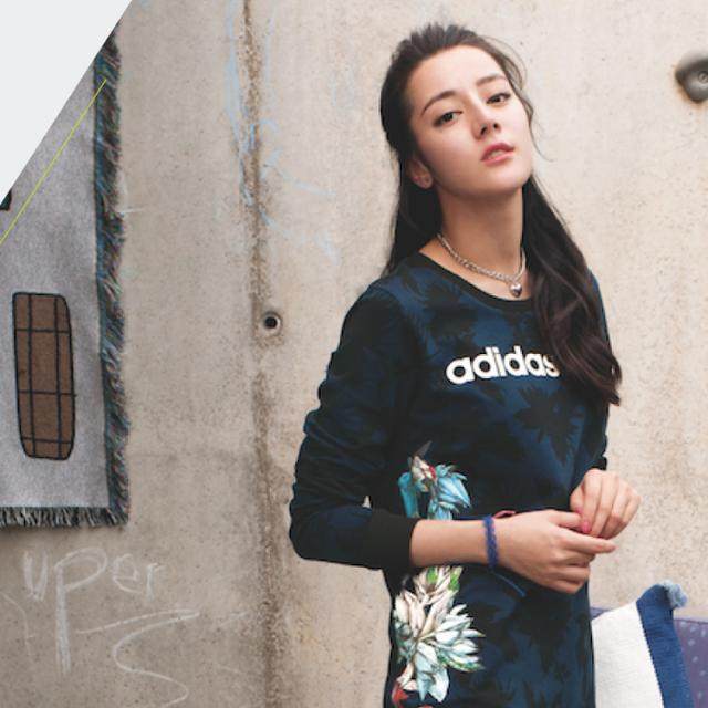 迪丽热巴代言adidas最新宣传照曝光网友第二张整容了