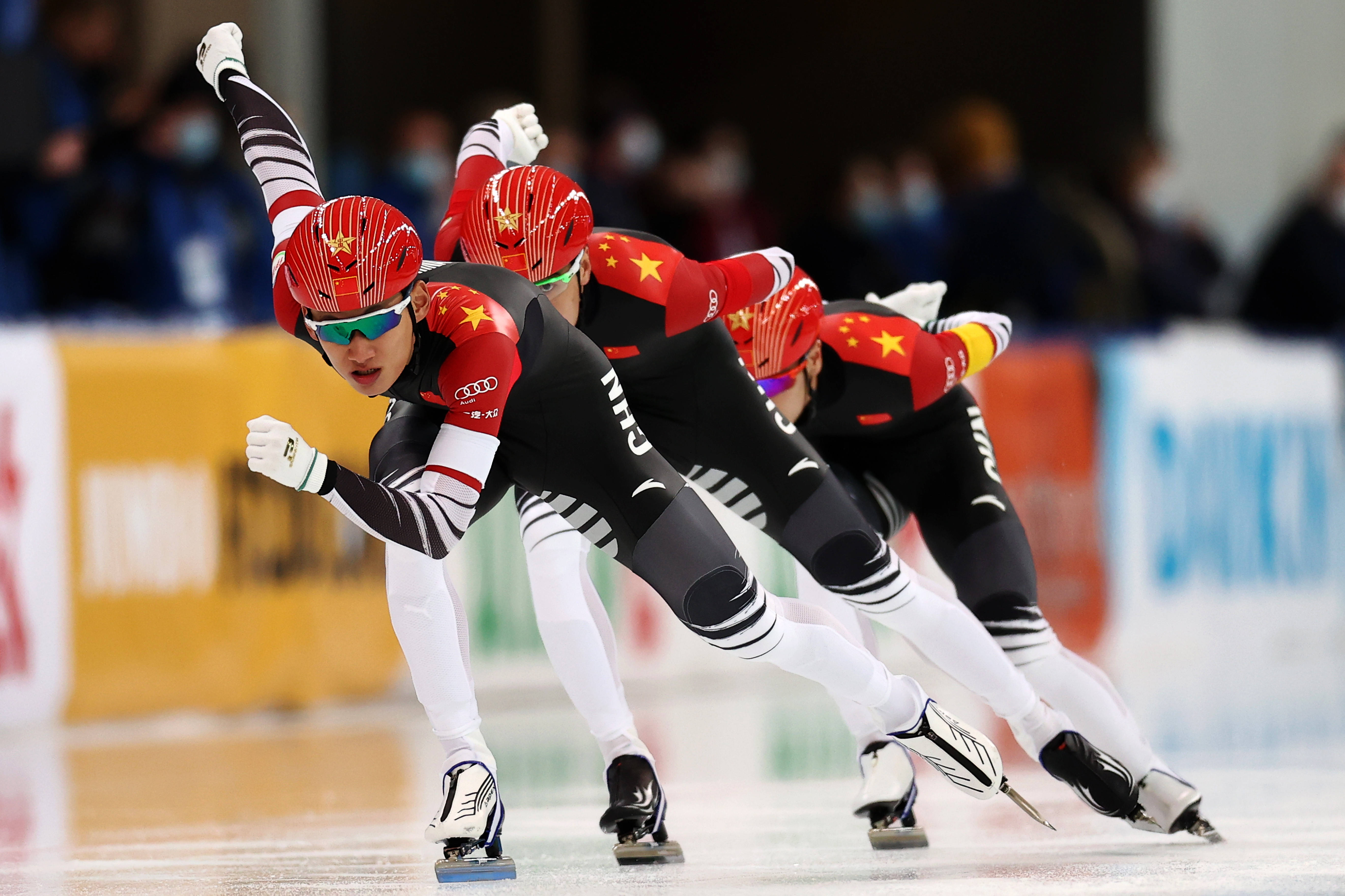 四场比赛3金2银宁忠岩领衔中国速度滑冰目标闪耀冬奥