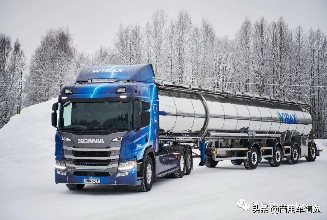 总重64吨斯堪尼亚向瑞典化学品供应商wibax交付纯电动牵引车