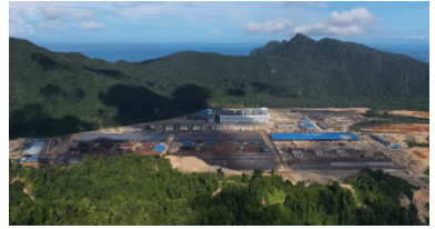 印尼德龙北莫洛瓦里基地巨盾镍业产出第一炉镍铁