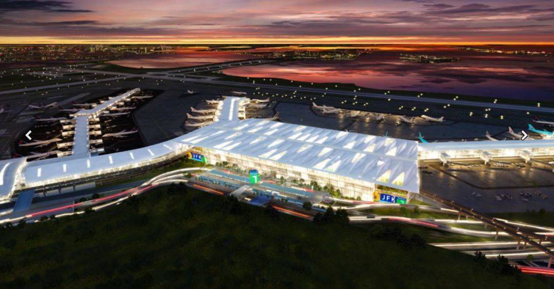 壕2022年纽约jfk机场将花95亿整容全面升级后帅呆了