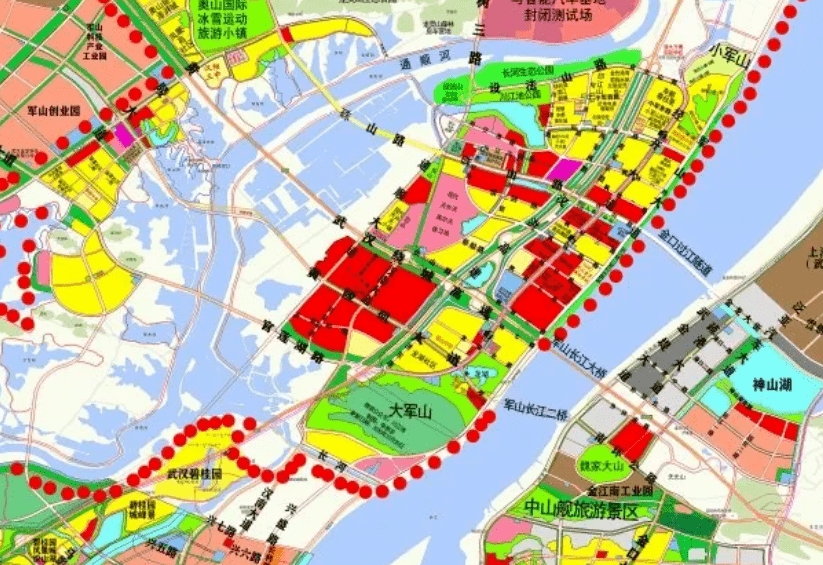 武汉沌口区后期规划图图片
