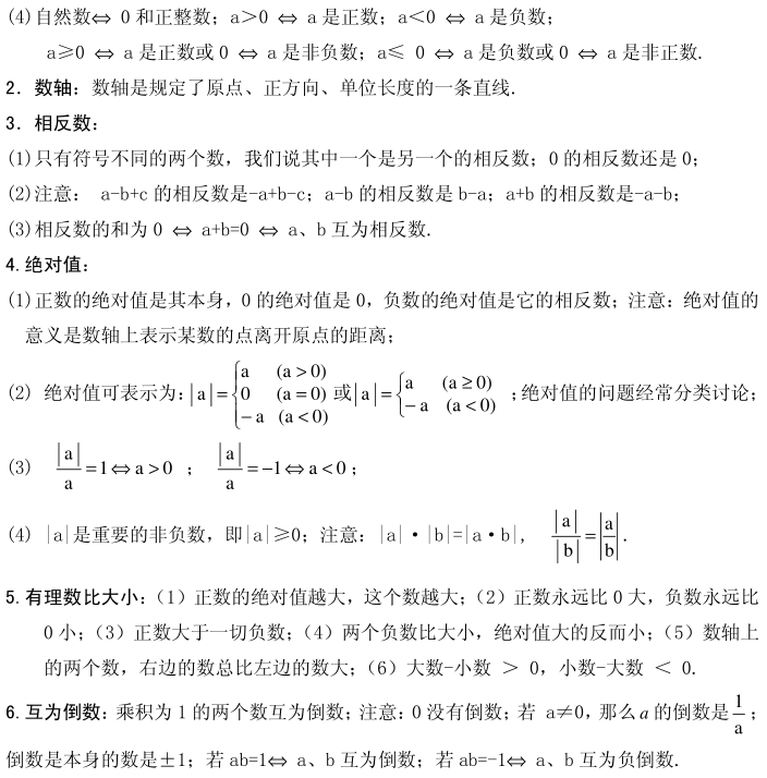 音视频|初中数学 | 36个核心考点，初一数学上册期末就考这些！