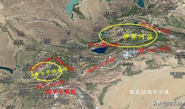 中亚的费尔干纳盆地相比伊犁河谷更易成为天府之国
