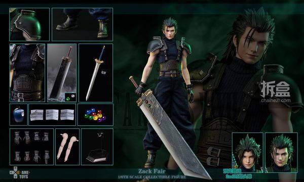 状态GAMETOYS 1/6 幻想战士 扎克斯 可动人偶 兵人12寸