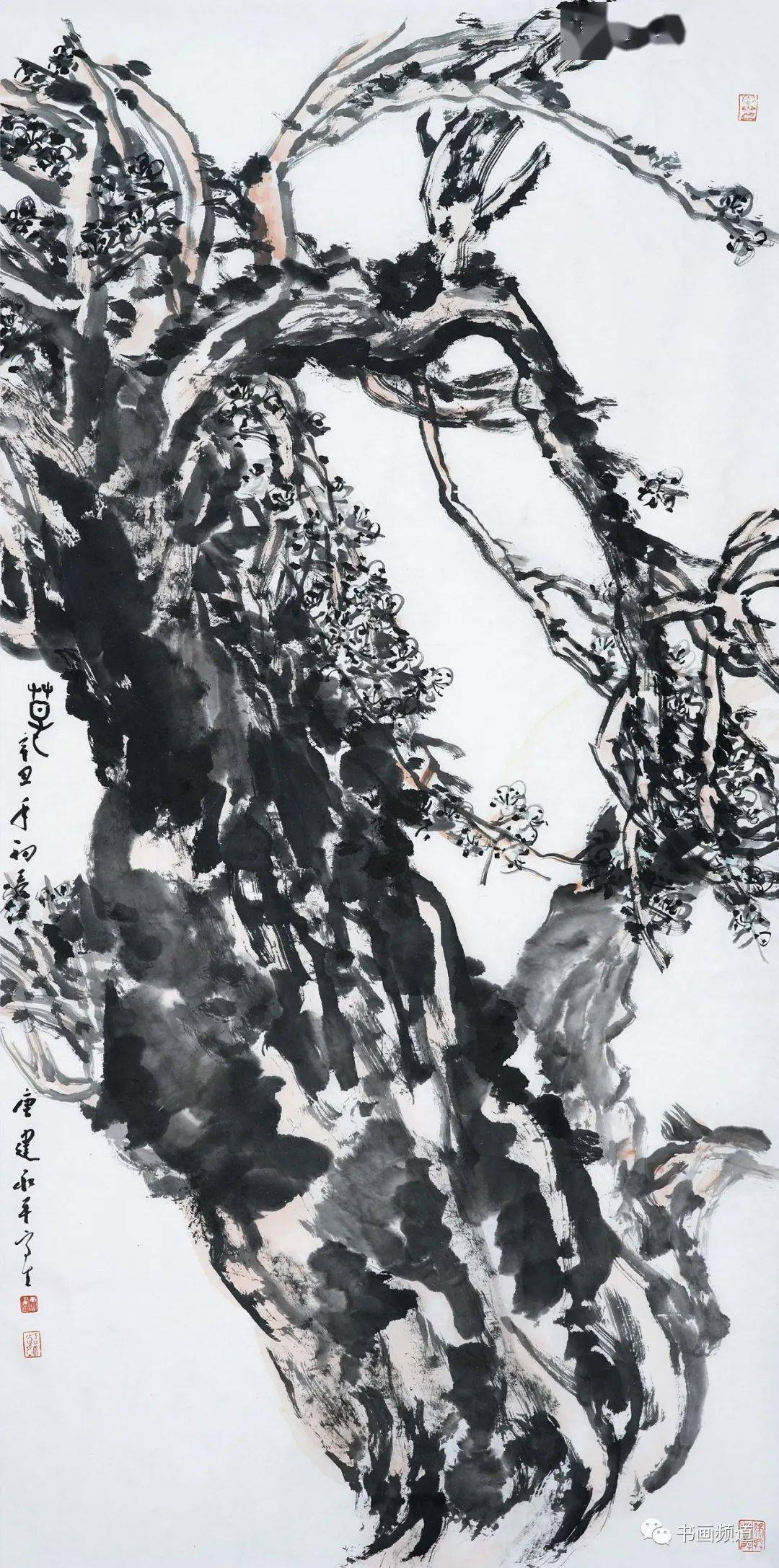 大家说唐建中国画是人格魅力的诠释