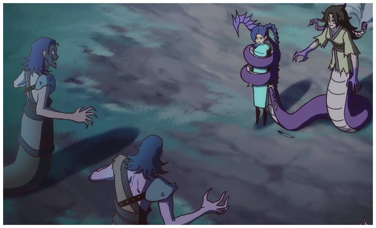 蛇人族虽然没有很详细的介绍,但是在阿柒和梅花十三的回忆中却出现过