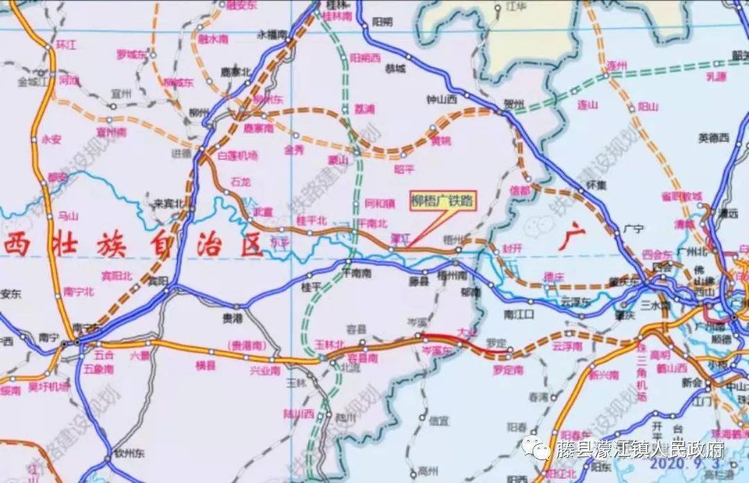 柳梧铁路项目藤县北站站址建设工作情况