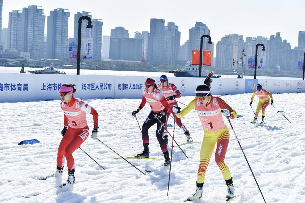 黃浦江邊「越野滑雪」 上海首辦真雪賽事 國際 第3張