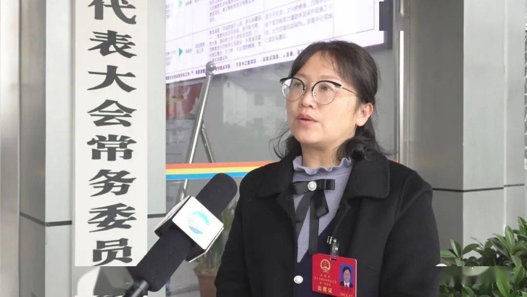 县人大代表罗晓燕说:"听了上午我们县人大的工作报告感受到五年来