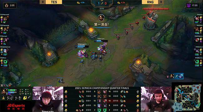 knight|LOL-德杯：knight妖姬单杀Bin杰斯，TES状态火热3-0淘汰RNG