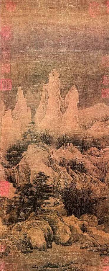 难得一见极品古画:冬季到宋朝来看雪_宋太宗_山水画_雪景
