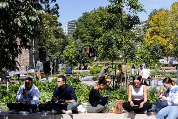 设计麦考瑞大学的新中央庭院重新构想了传统的校园生活