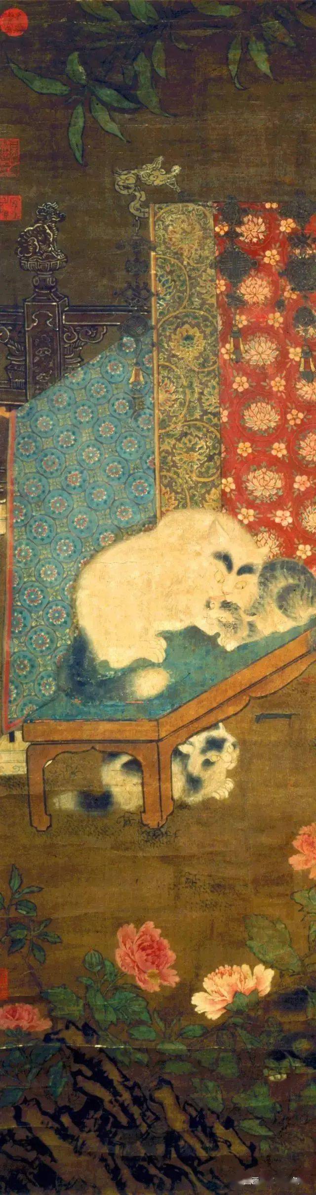 南宋佚名戏猫图轴鉴赏