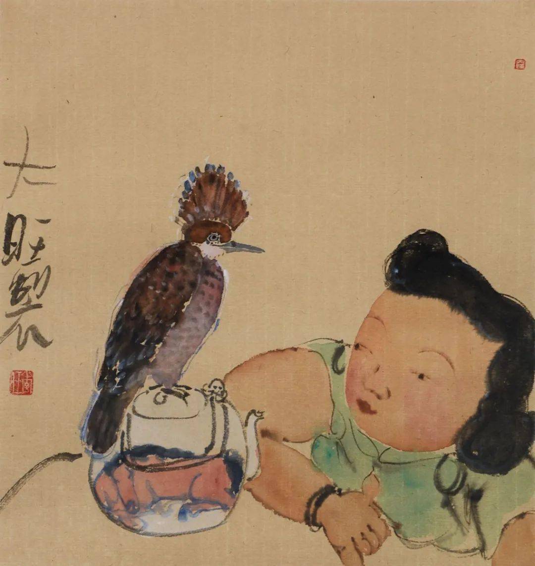 闲散宁静超凡脱俗李旺的中国人物画