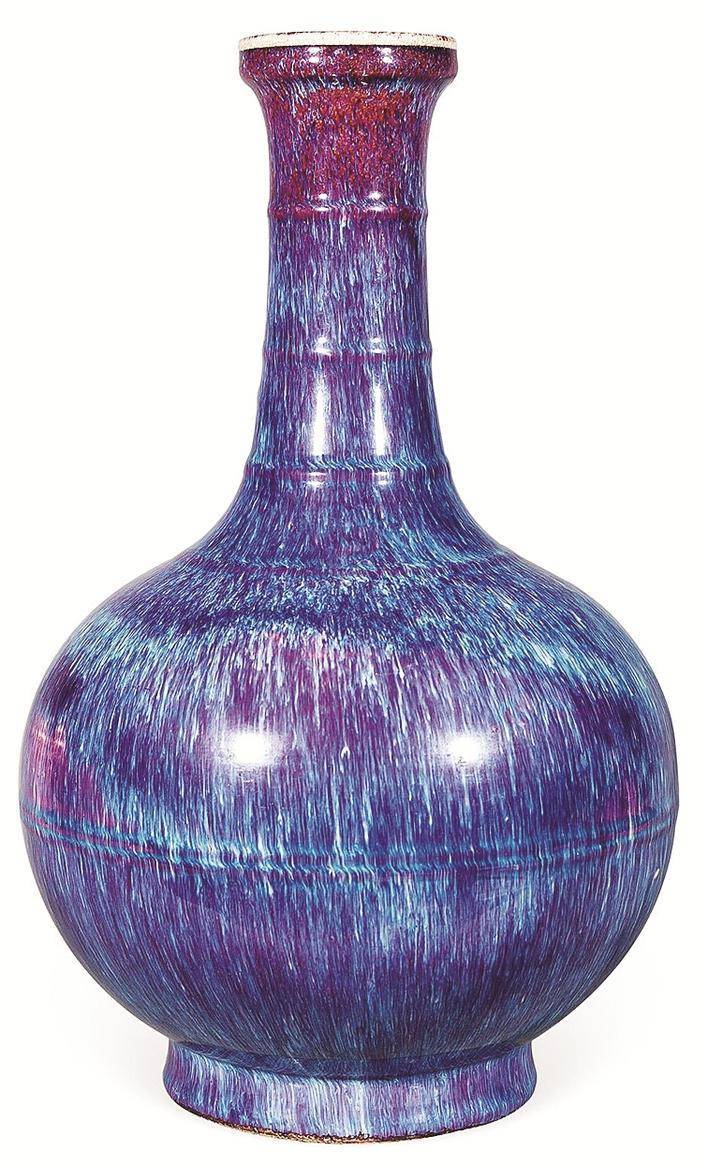 中国 清時代 窯変鈞釉筆洗 アンティーク 送料込み250913 中国 清時代 窯