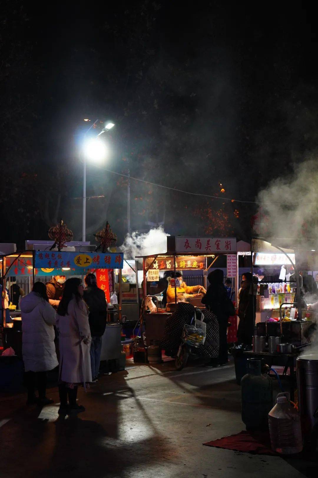 夜市照片真实路边照片图片