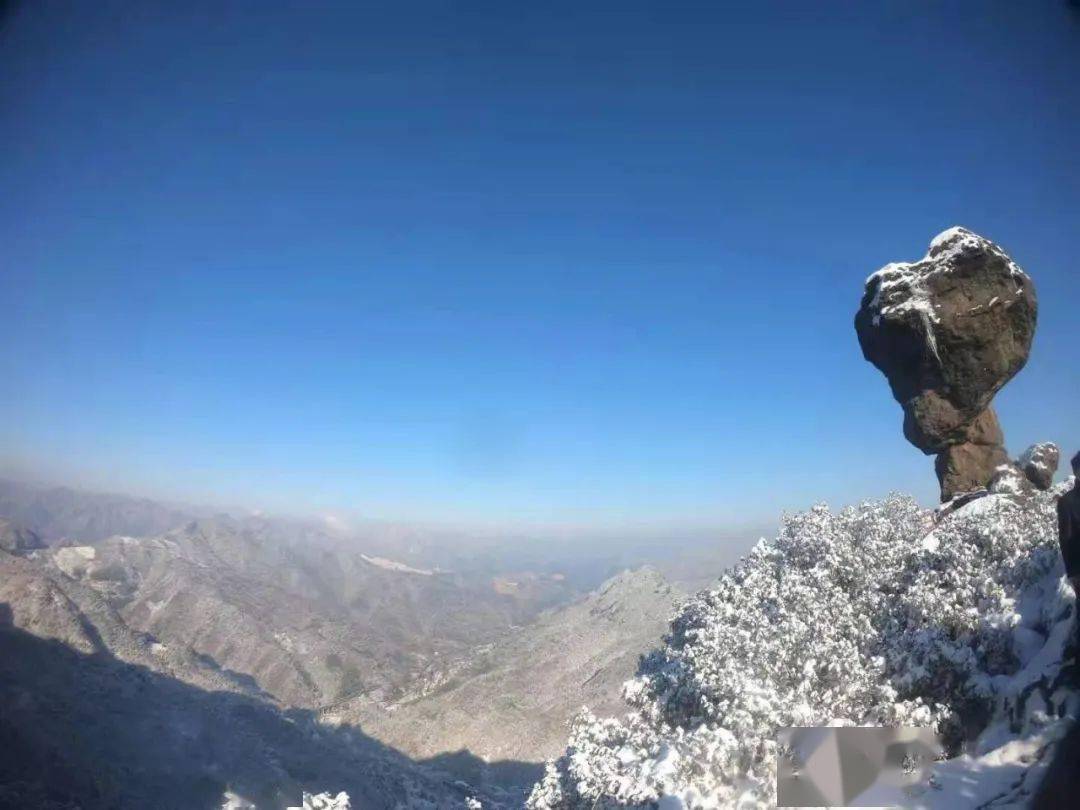 浦江美女峰雪景图片