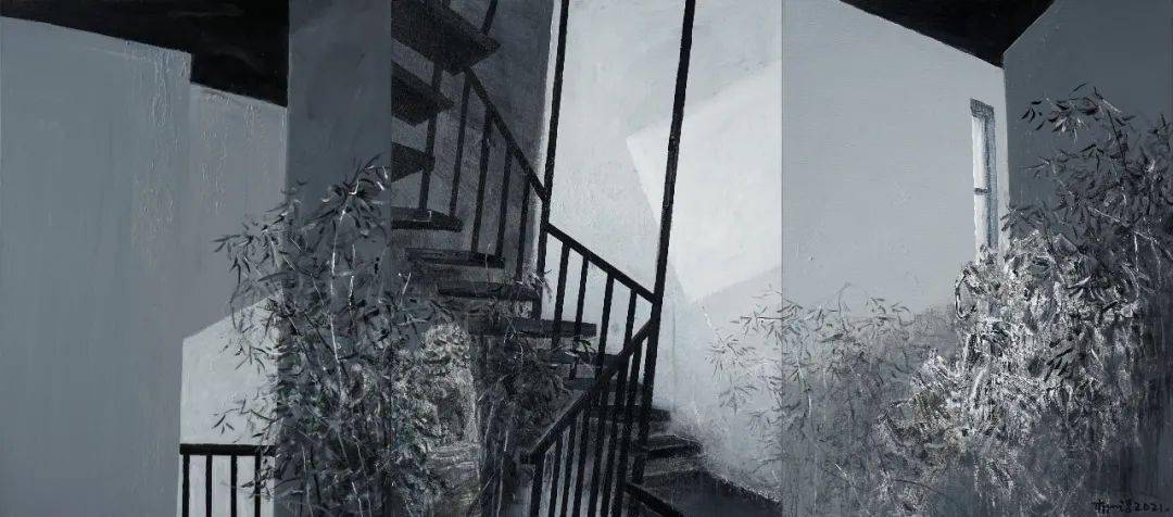 《帕劳印象—酒吧》油画80×120cm2016(全国风景静物油画展收藏)