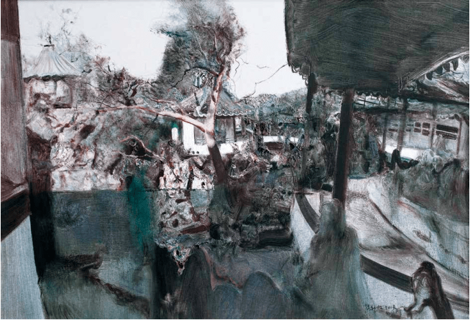 张新权 悠园二 布面油画 90cm×130cm 2014年陈和西 开拓者 布面油画