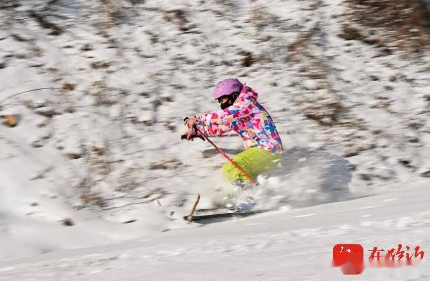 12月26日,在莒南县洙边镇茶溪川滑雪场,众多市民在学习滑雪,体验冰雪