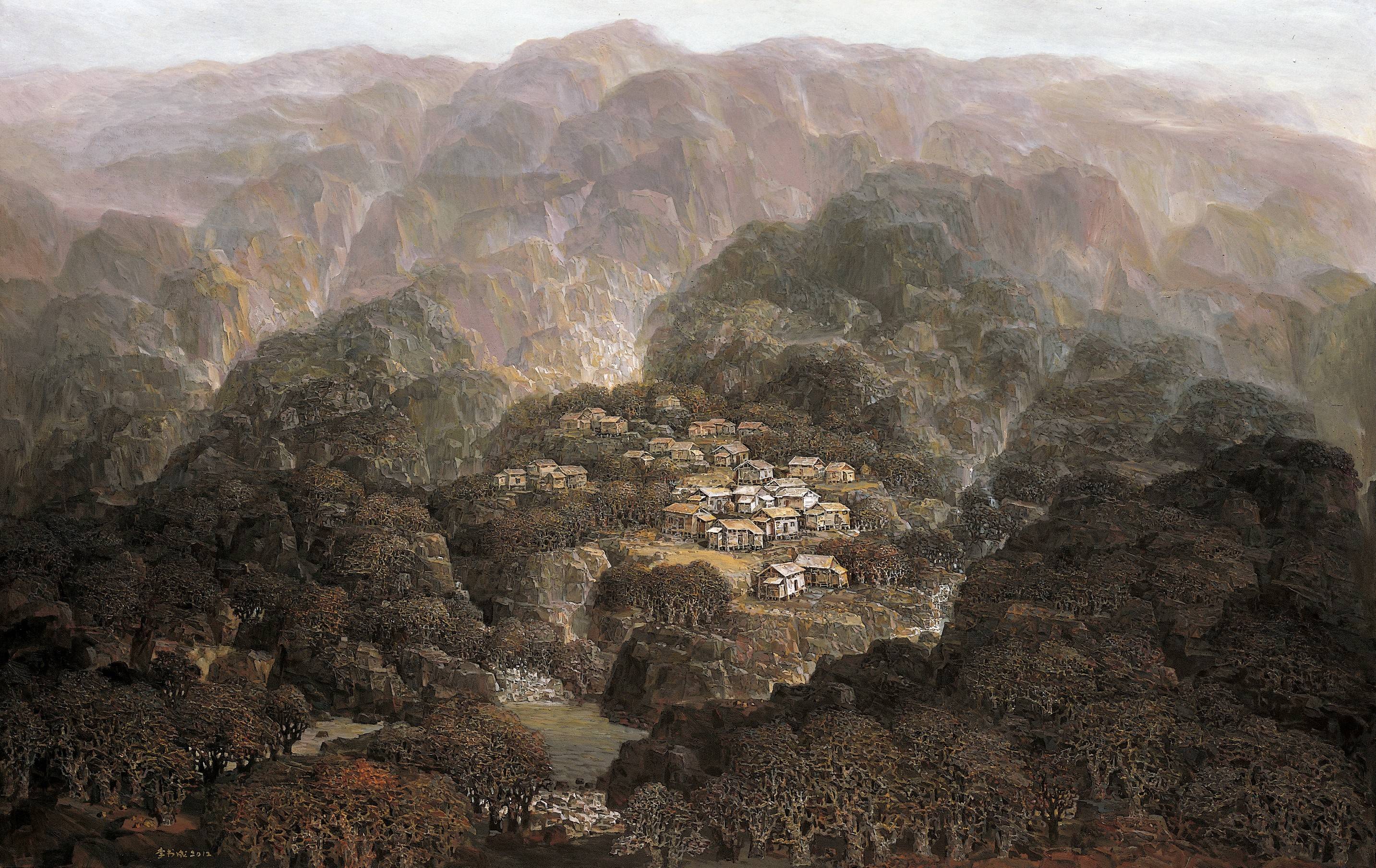 李书成绘画作品在国博展出,写实油画礼赞祖国山河_广东省_艺术界