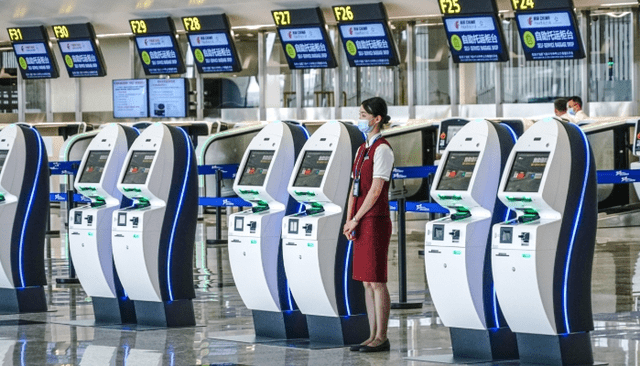 郑州机场值机柜台分布图片