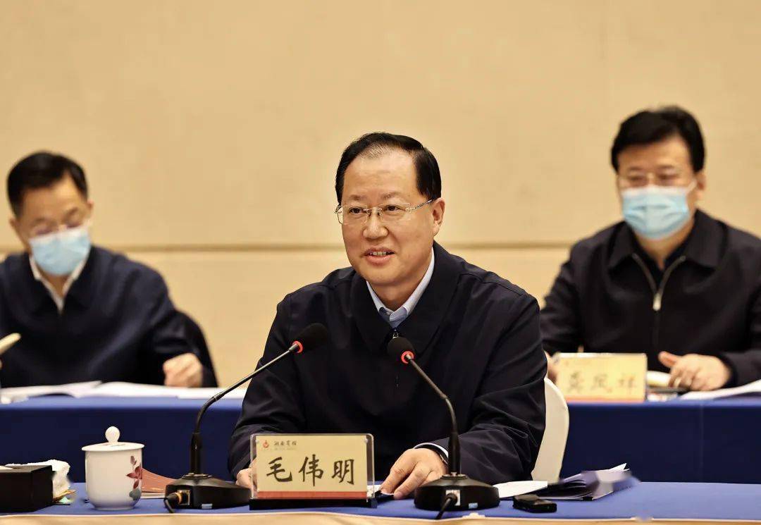 湖南省新冠肺炎疫情防控工作汇报会在长沙召开,省委副书记,省长毛伟明