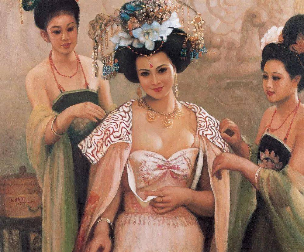 历代名家笔下的“贵妃出浴图”，相当香艳！_搜狐网