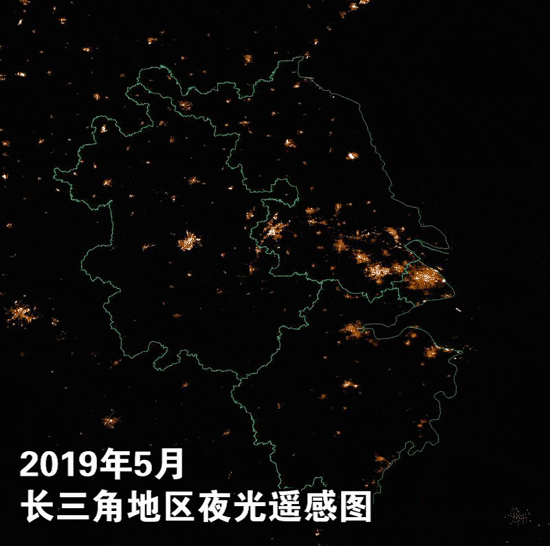 卫星图秀出长三角新夜态