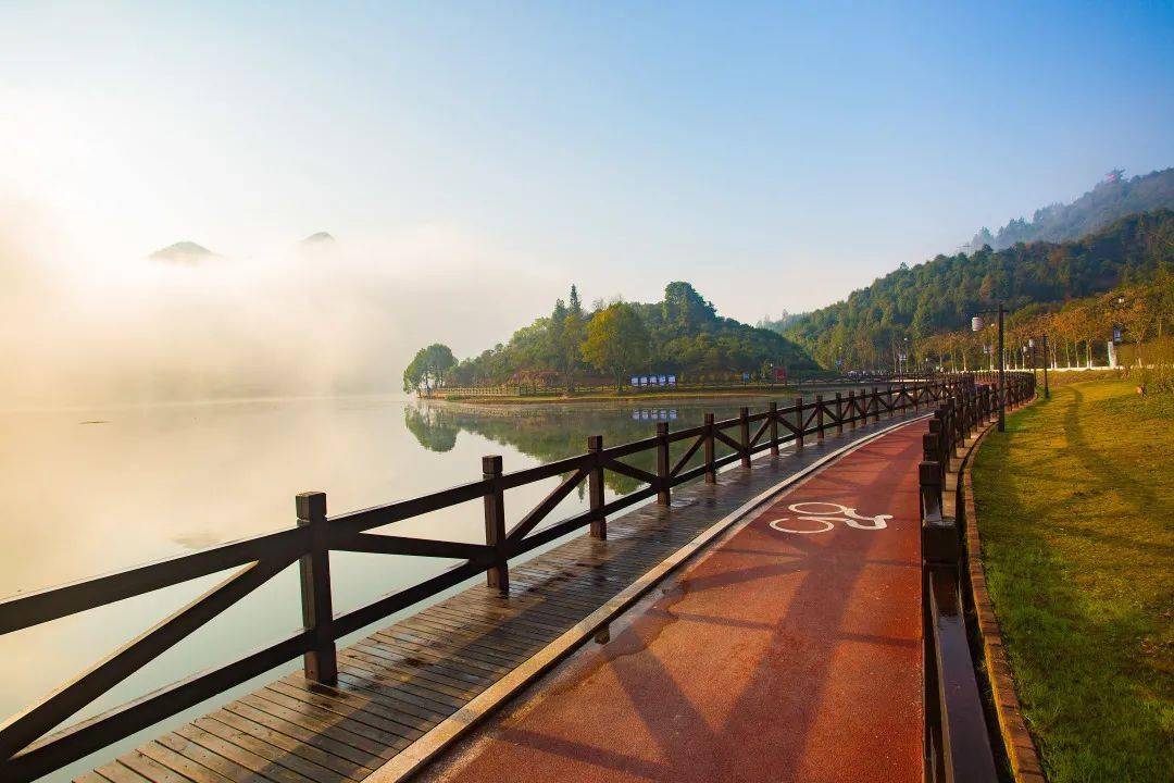 这个冬天来凤凰湖走走吧给这个冬天带来一抹暖色德兴各景点不同的