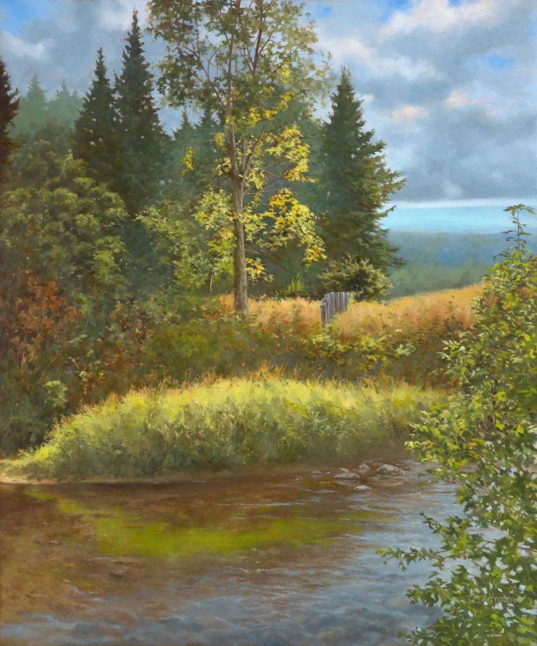 加拿大女画家丹尼斯安塔亚风景油画作品选