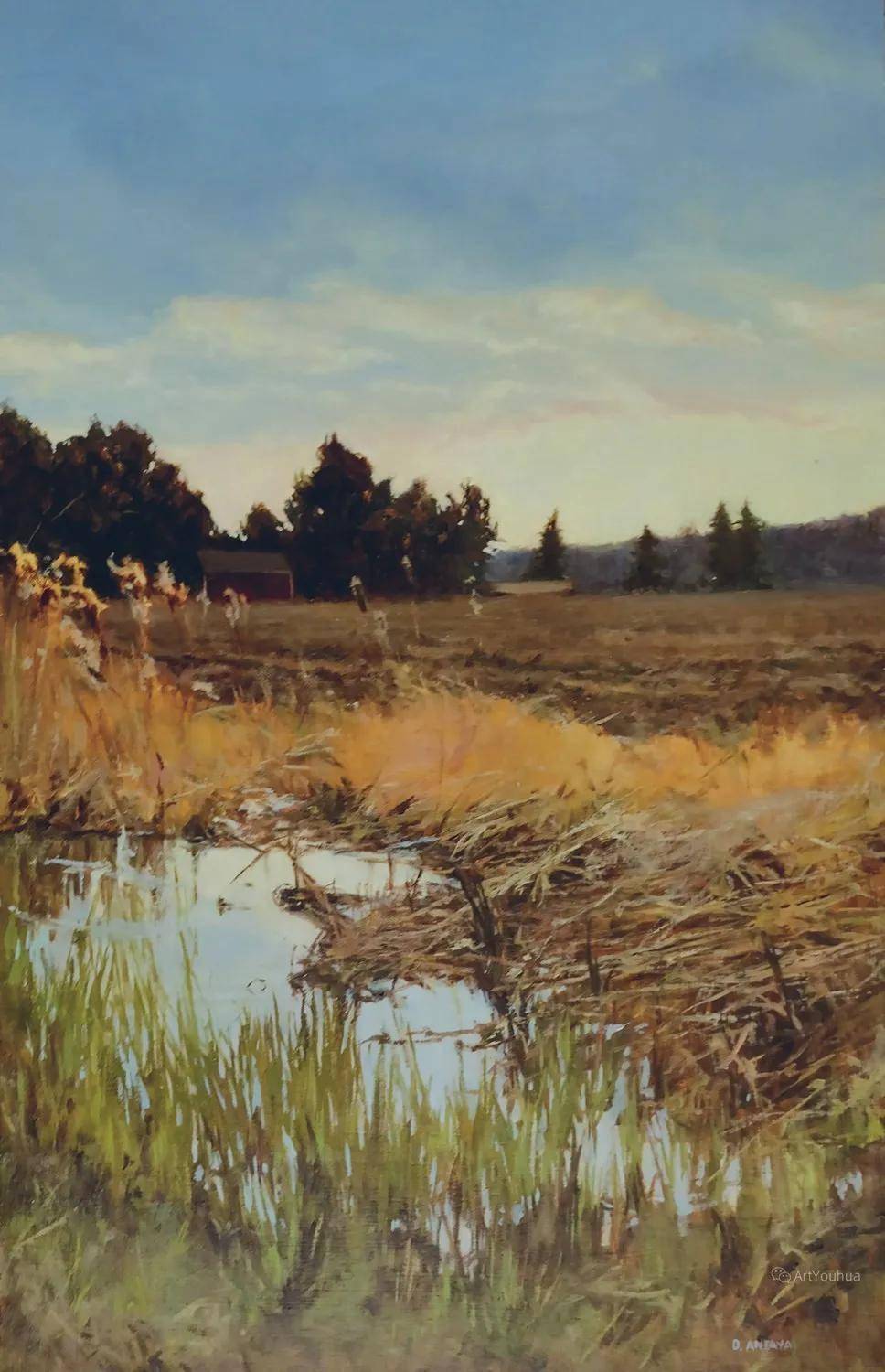 加拿大女画家丹尼斯安塔亚风景油画作品选