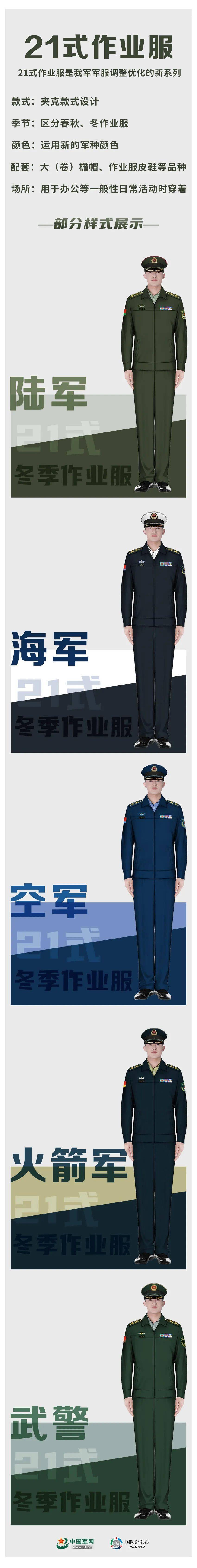 “21式军服”高清大图来了！_作业_式作训服_品种
