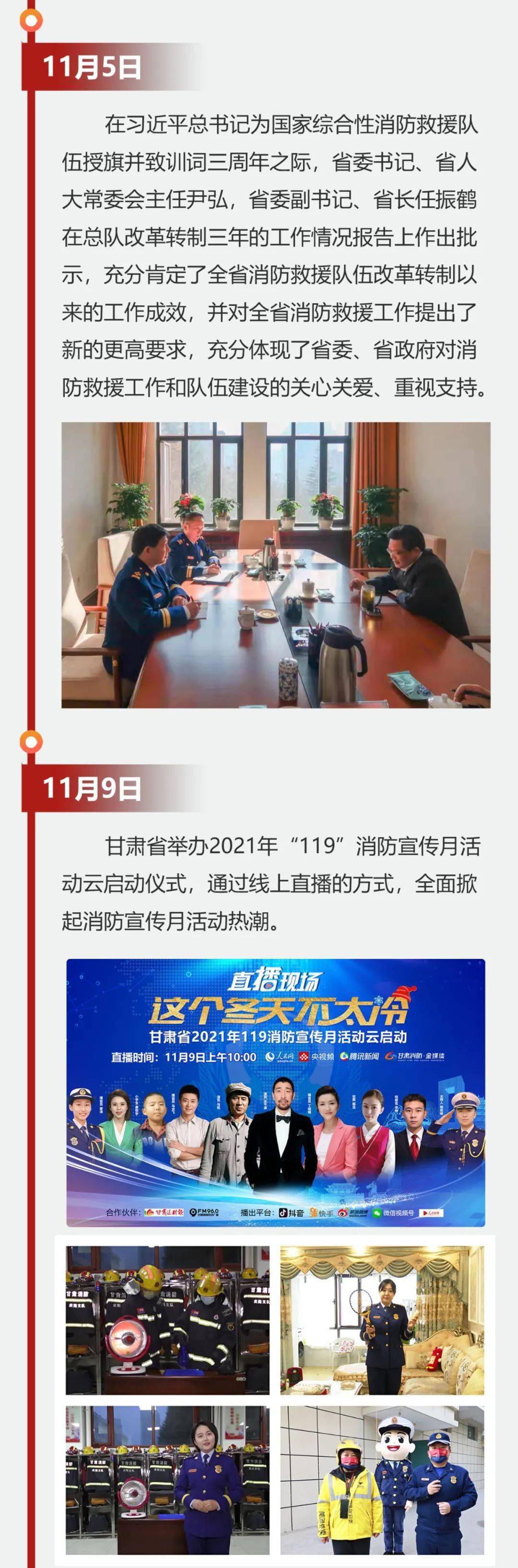 大事记2021｜甘肃消防大事记盘点